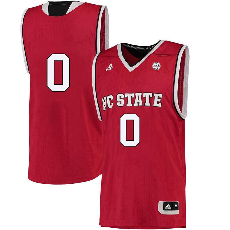 Men #0 Camille Anderson NC State Wolfpack College Basketball Jerseys-Red